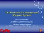 Test Economics for Homogeneous Manycore Systems - slide 1