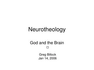 Neurotheology