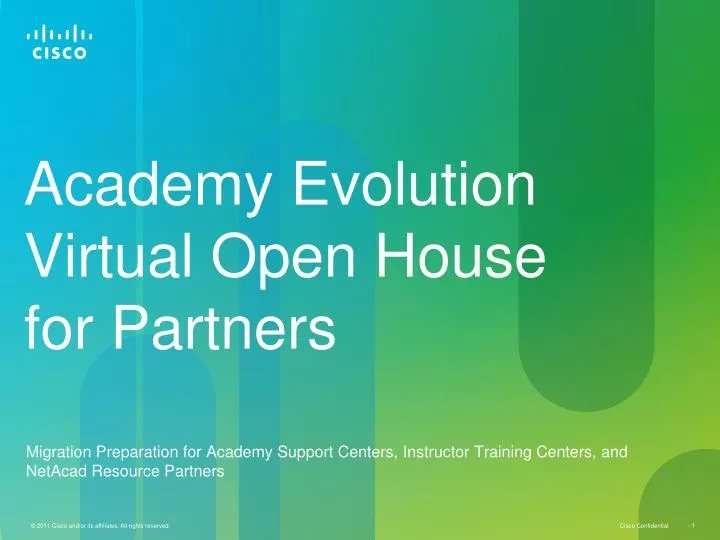 academy evolution virtual open house for partners