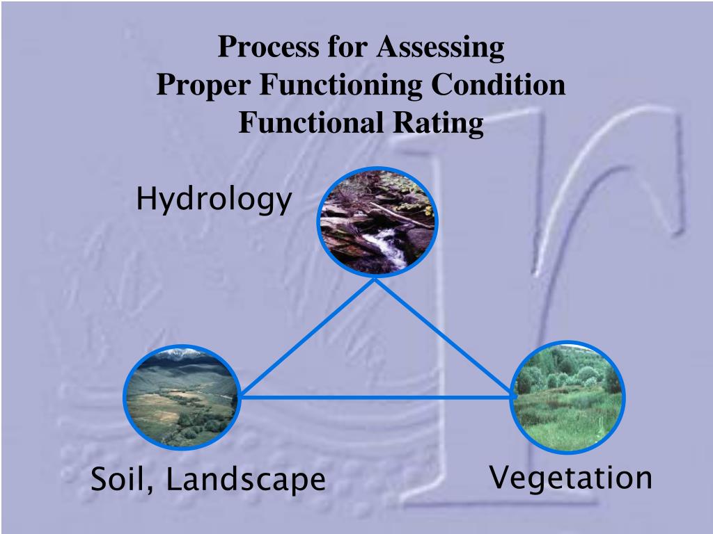 Functional Conditions PPT - Process for Assessing Proper Functioning Condition Functional ...