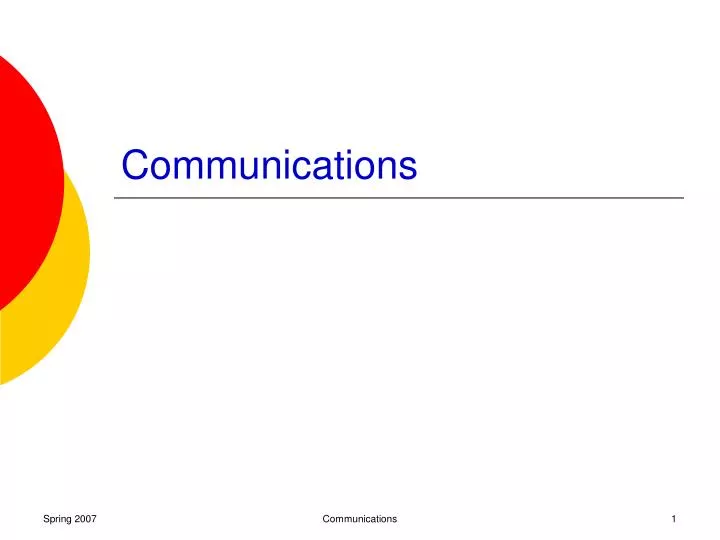 communications