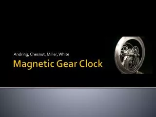 Magnetic Gear Clock