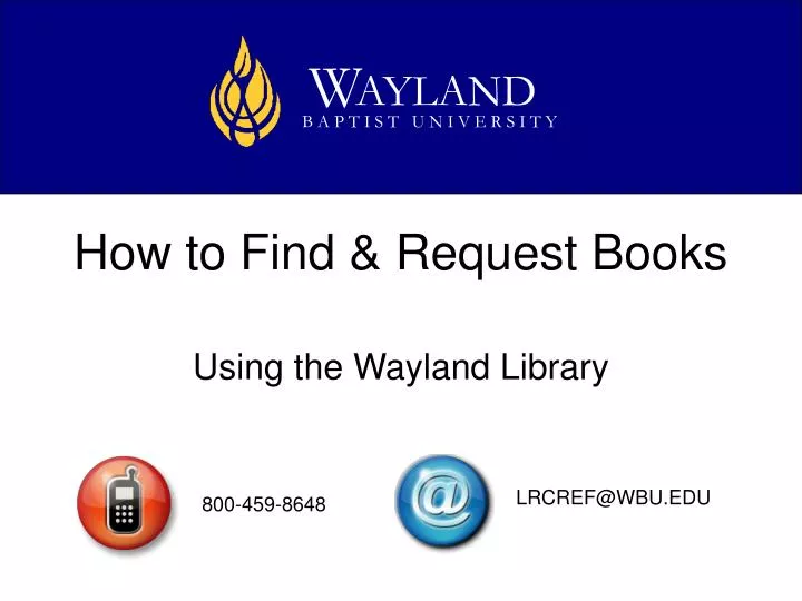 how to find request books