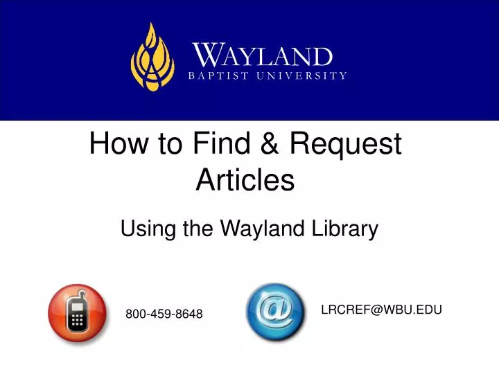 how to find request articles