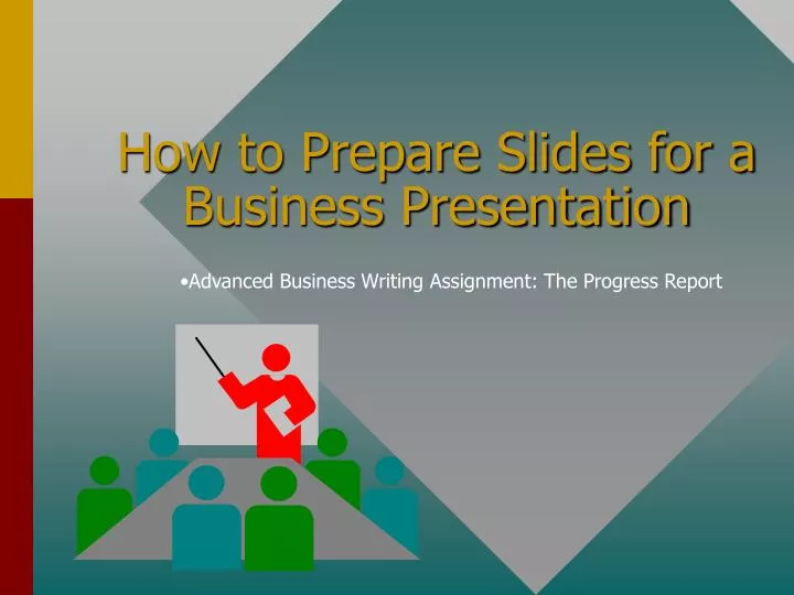 how to prepare slides for a business presentation