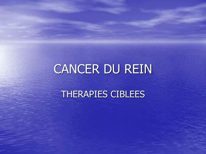 cancer du rein