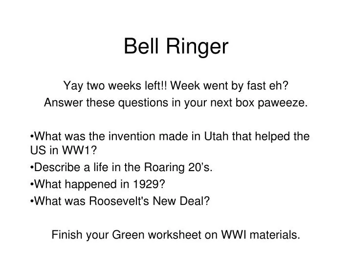 bell ringer