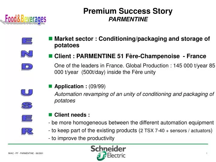 premium success story parmentine