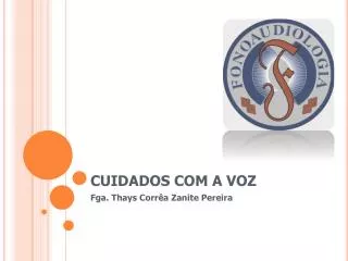 cuidados com a voz