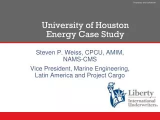 University of Houston Energy Case Study