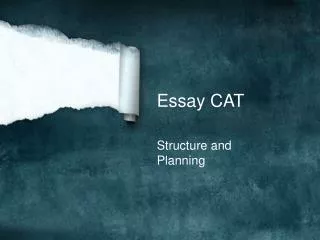 Essay CAT