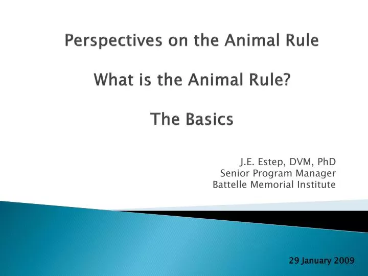 perspectives on the animal rule what is the animal rule the basics