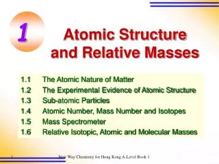 Atomic Structure and Relative Masses