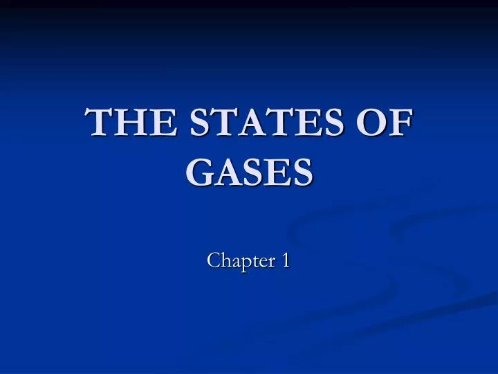 the states of gases