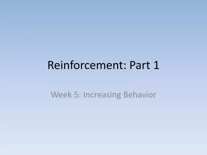 reinforcement part 1