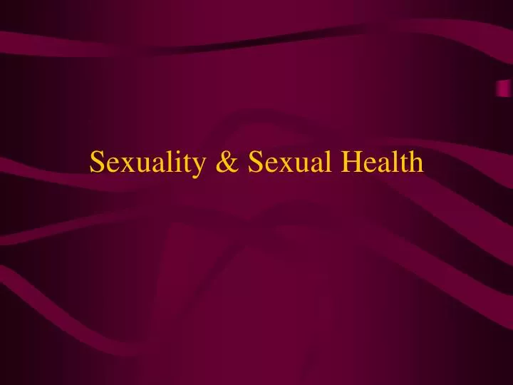 sexuality sexual health