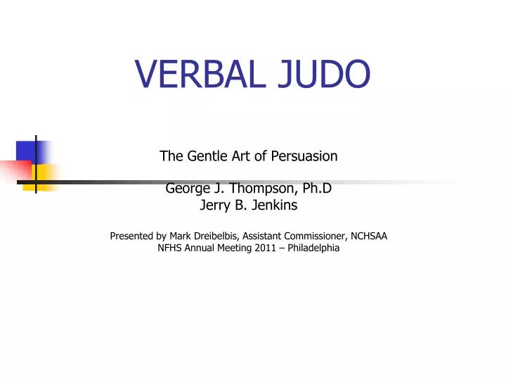 verbal judo