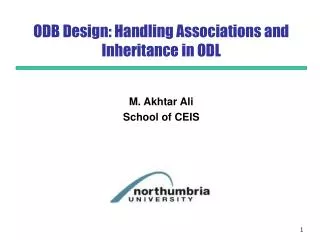 ODB Design: Handling Associations and Inheritance in ODL