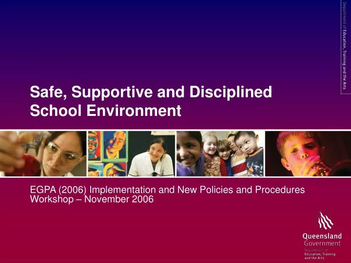 safe supportive and disciplined school environment