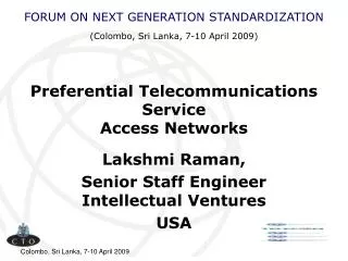 Preferential Telecommunications Service Access Networks