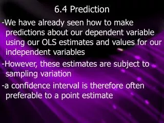 6.4 Prediction