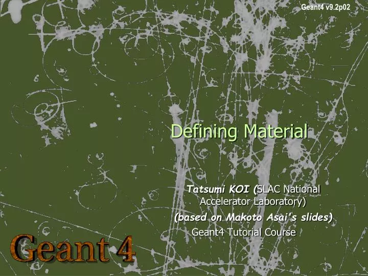 defining material