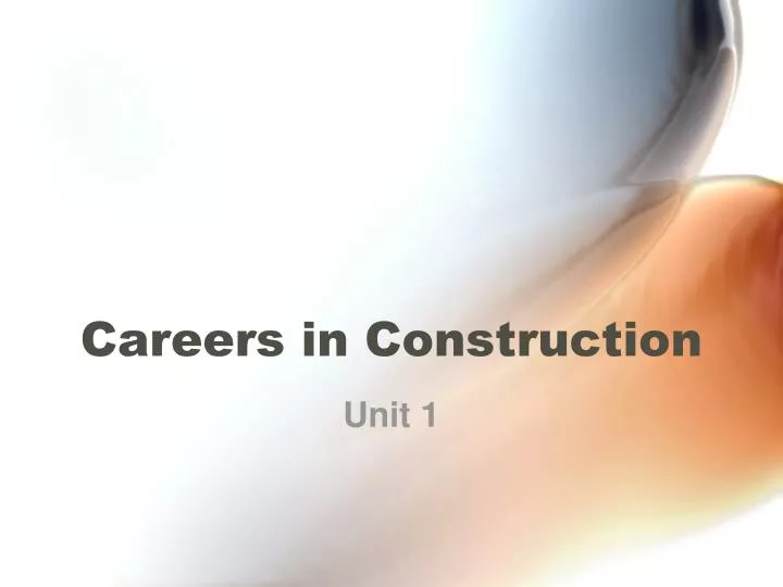 careers in construction