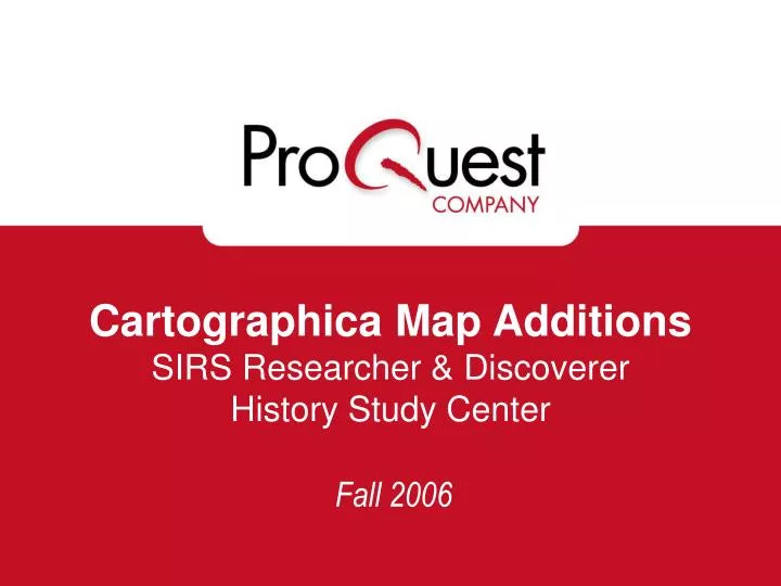cartographica map additions sirs researcher discoverer history study center