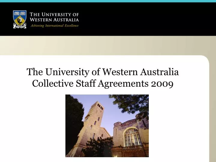 the university of western australia collective staff agreements 2009