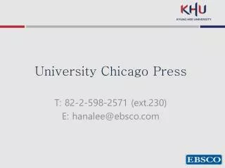 University Chicago Press