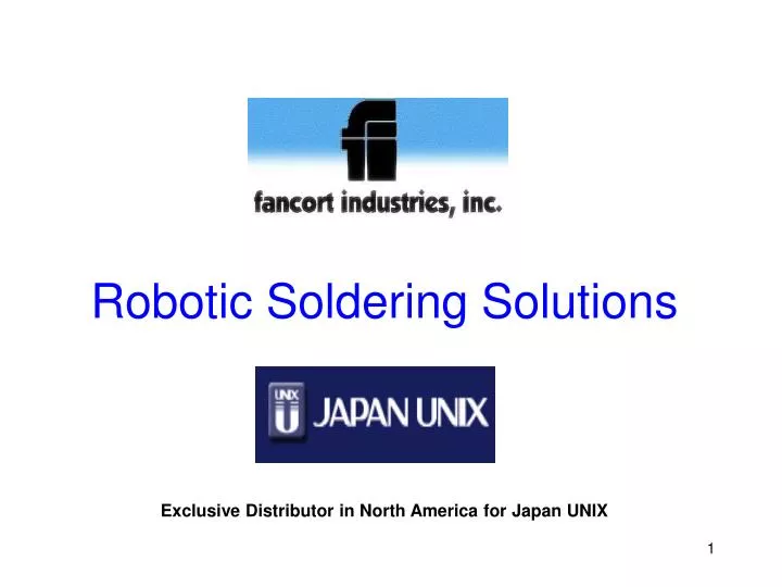robotic soldering solutions