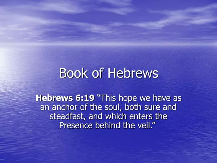 book of hebrews