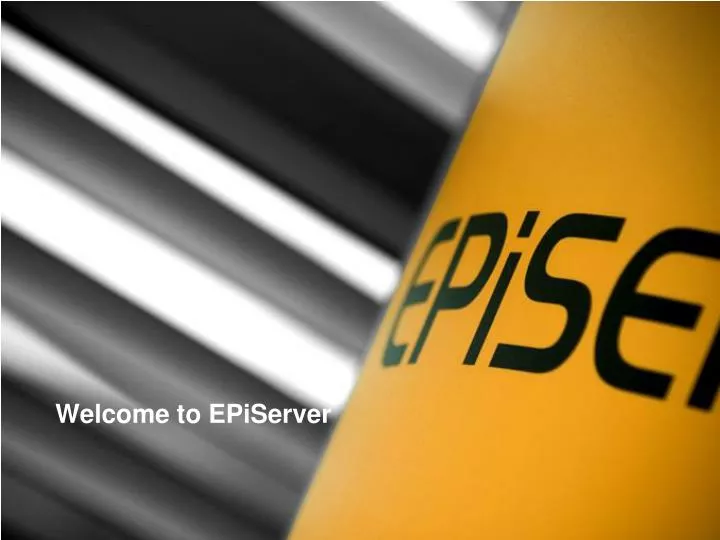 welcome to episerver