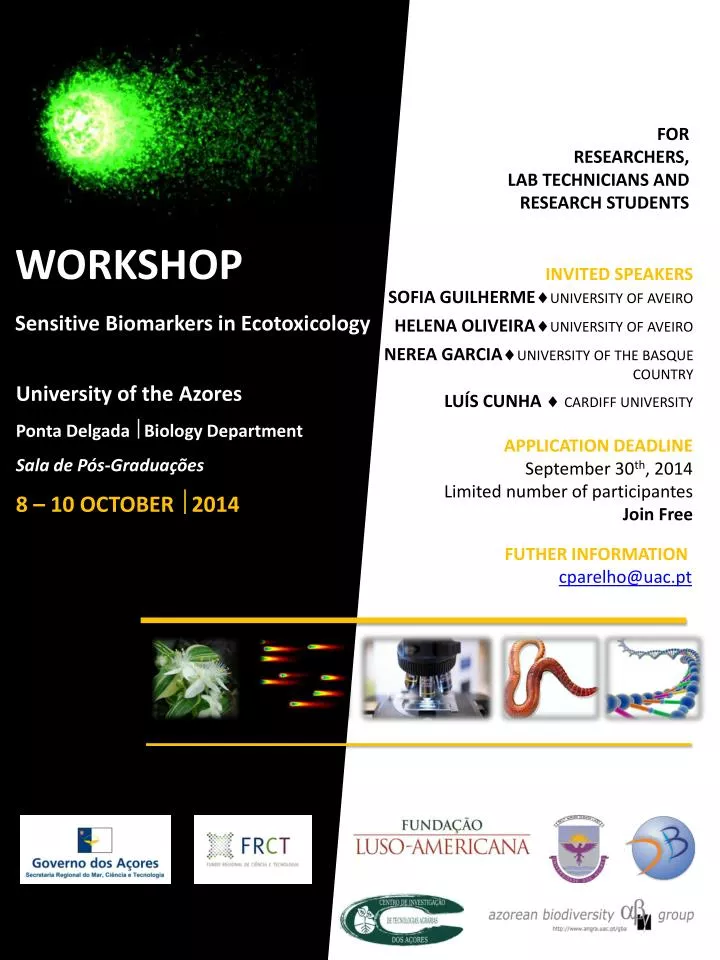 workshop sensitive biomarkers in ecotoxicology
