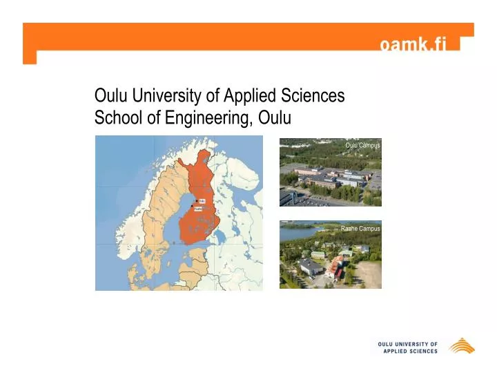 oulu university of applied sciences school of engineering oulu