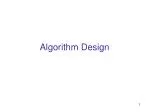 Algorithm Design - slide 1