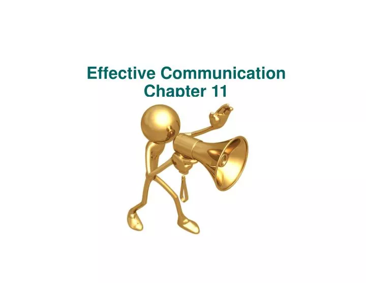 effective communication chapter 11
