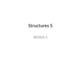 Structures 5