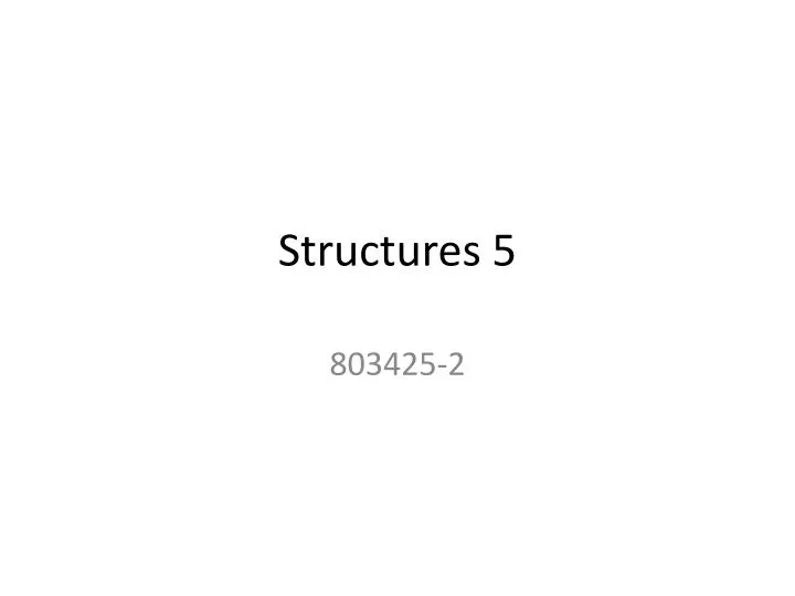 structures 5