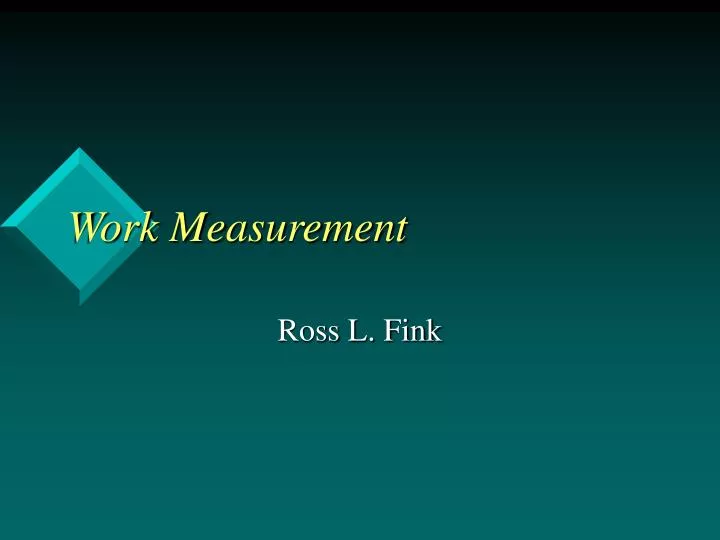 work measurement