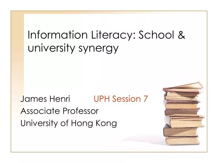 information literacy school university synergy