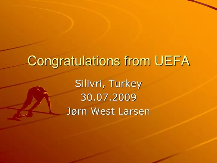 congratulations from uefa
