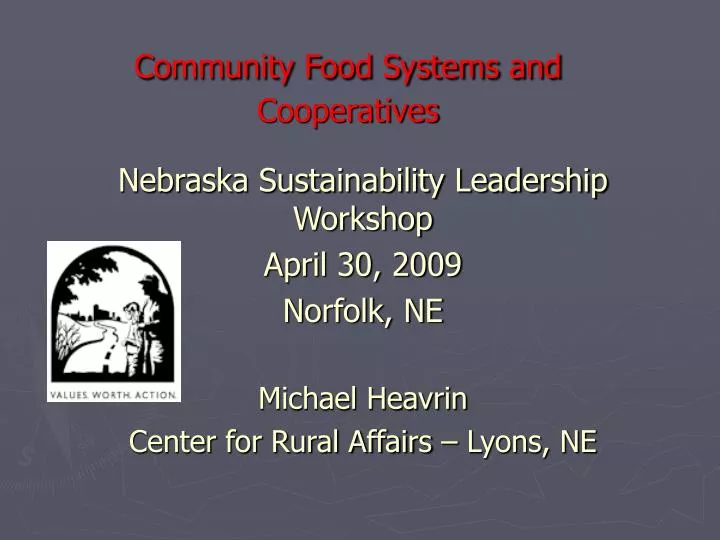 community food systems and cooperatives