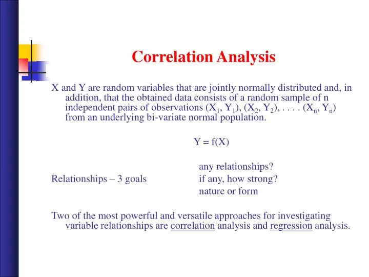 correlation analysis