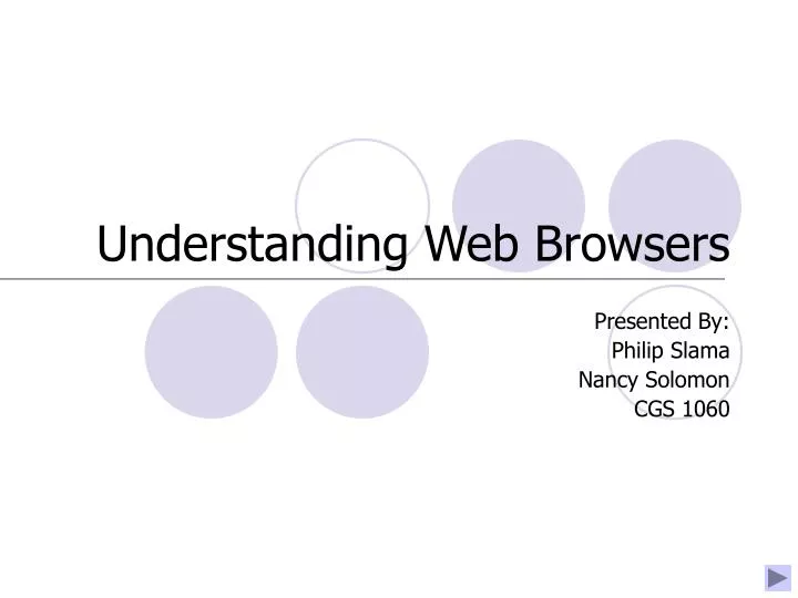 understanding web browsers