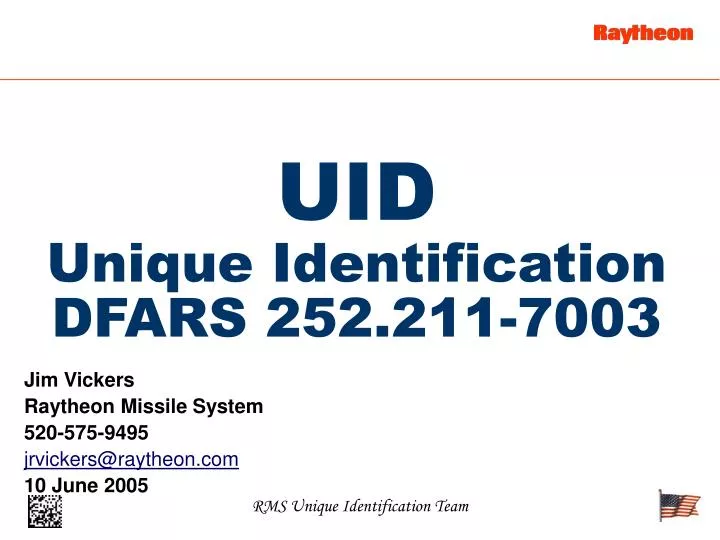 jim vickers raytheon missile system 520 575 9495 jrvickers@raytheon com 10 june 2005