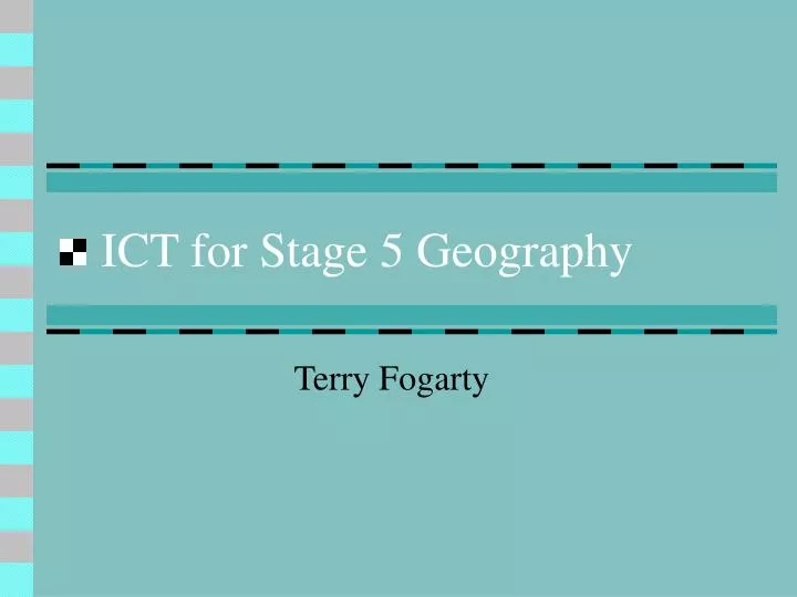 ict for stage 5 geography