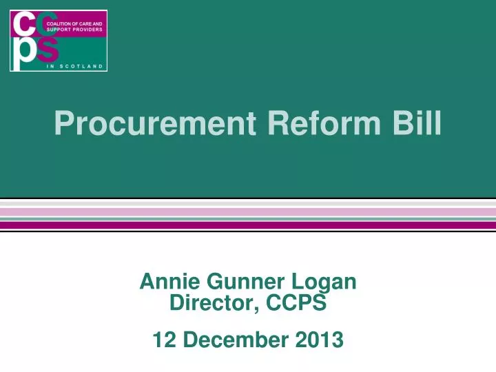 procurement reform bill