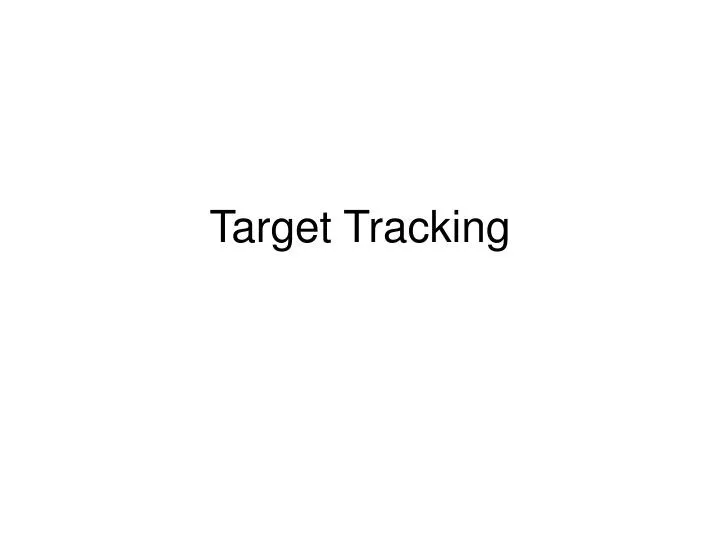 target tracking