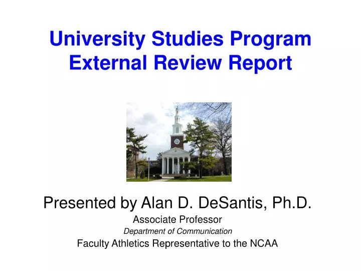 university studies program external review report